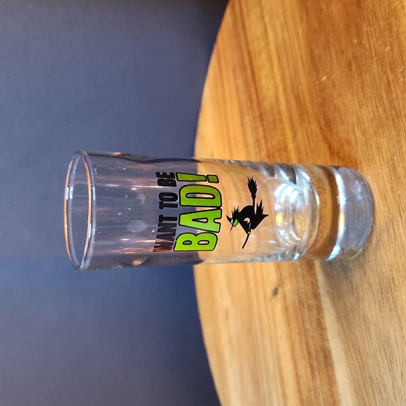 Other - Want to be Bad Shot Glass  Halloween Green Witch on a Broomstick